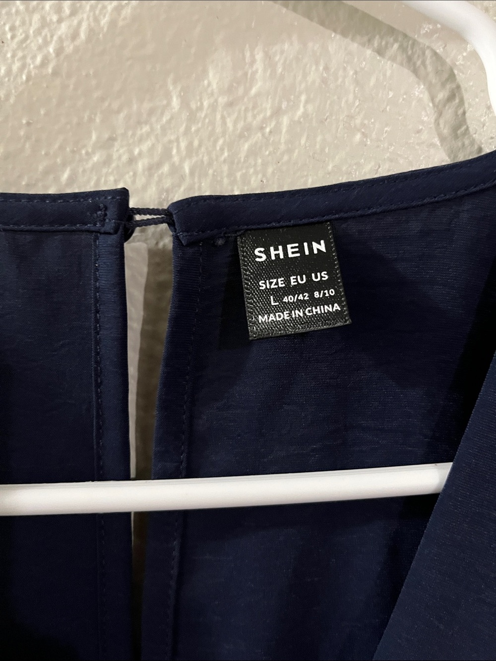 SHEIN Navy Wrap-Style Maxi Dress - Picture 5 of 14